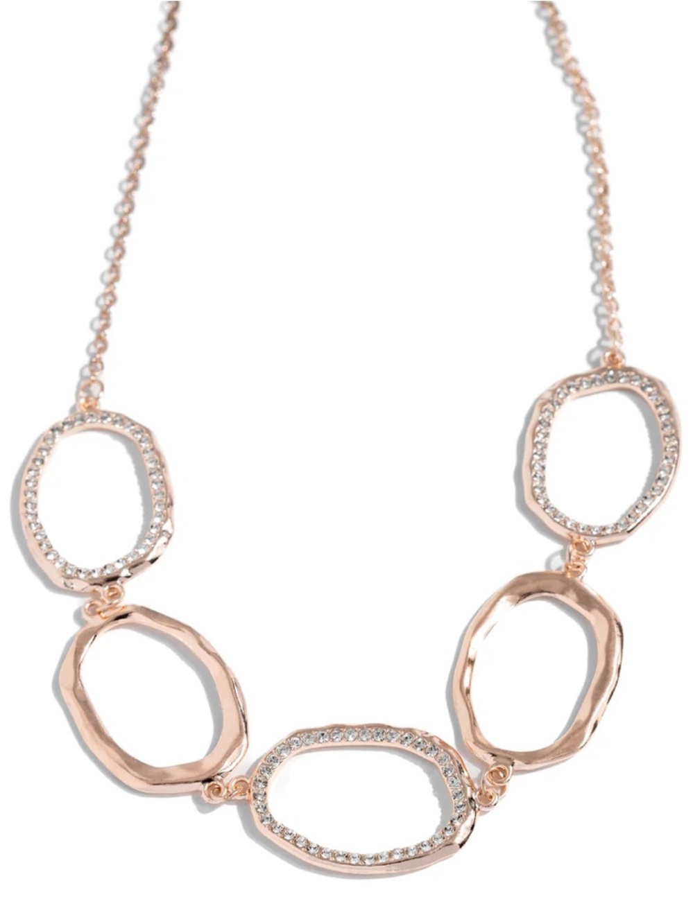 ⚪️💎⚪️ “GRITTY GO-GETTER” ROSE GOLD NECKLACE WITH EARRINGS ~ PAPARAZZI❗️ ⚪️💎⚪️